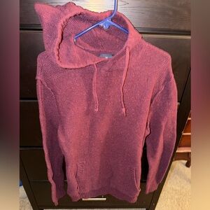 American Eagle Outfitters Burgundy Knit Sweater